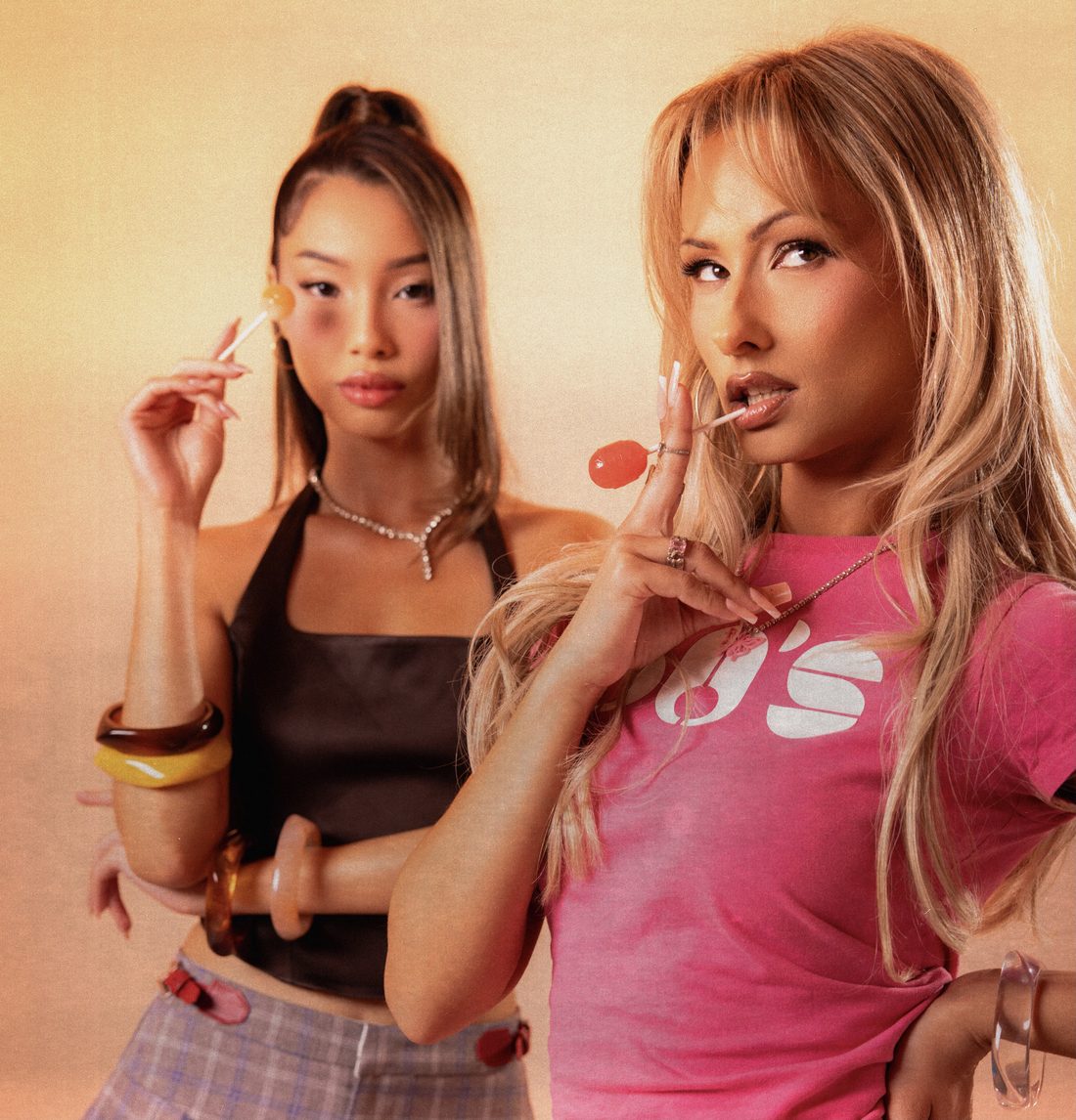 Two Baddies with Baddie Pops lollipops